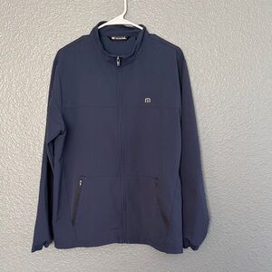 Travis Mathew Men's Navy Full-Zip Lightweight Jacket size large